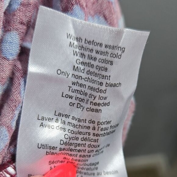 MATERNITY A Pea in the Pod Burgundy Patterned Ruched Fitted Dress Long Sleeve - Picture 7 of 11